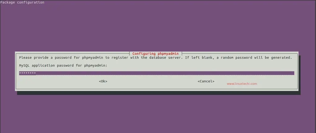 Select-Password-for-phpMyadmin-ubuntu-16-04