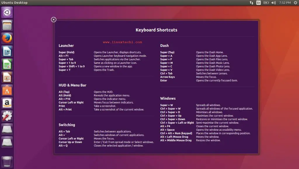 Ubuntu-Linux-Shortkeys