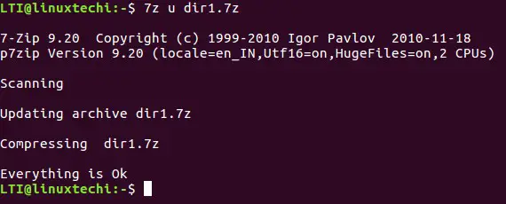 update-7zipfile-linux-command-line