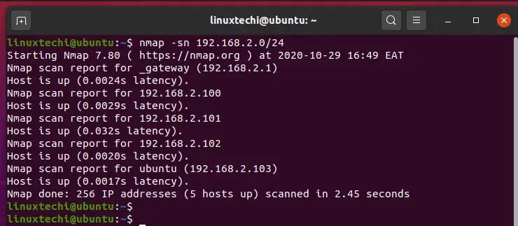 scan-active-host-from-network-nmap-command