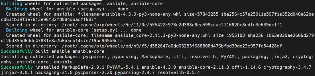 Successful-Ansible-Installation-Rocky-Linux8