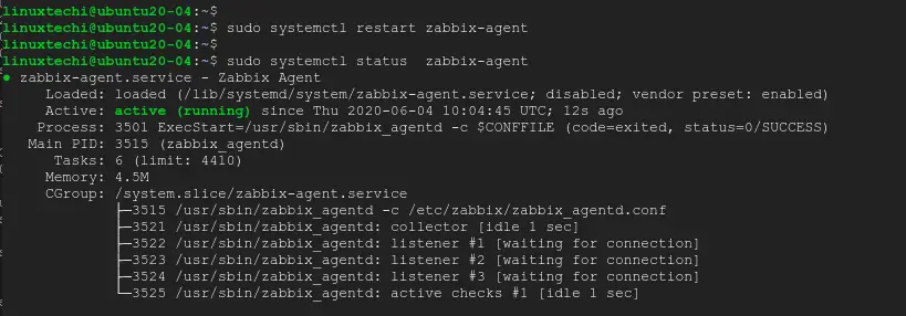 Zabbix-agent-status-ubuntu-linux