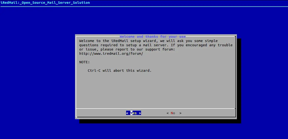 iRedmail-installation-welcome-message