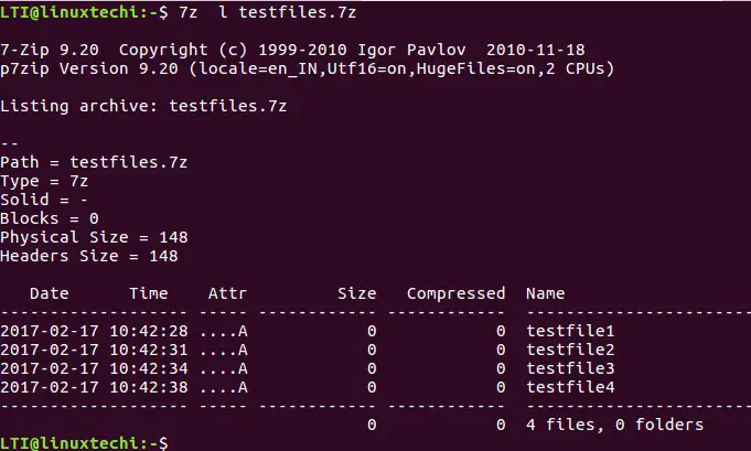 listdelete-7zip-command