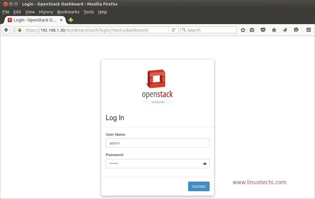 Login-OpenStack-Liberty- Dashboard