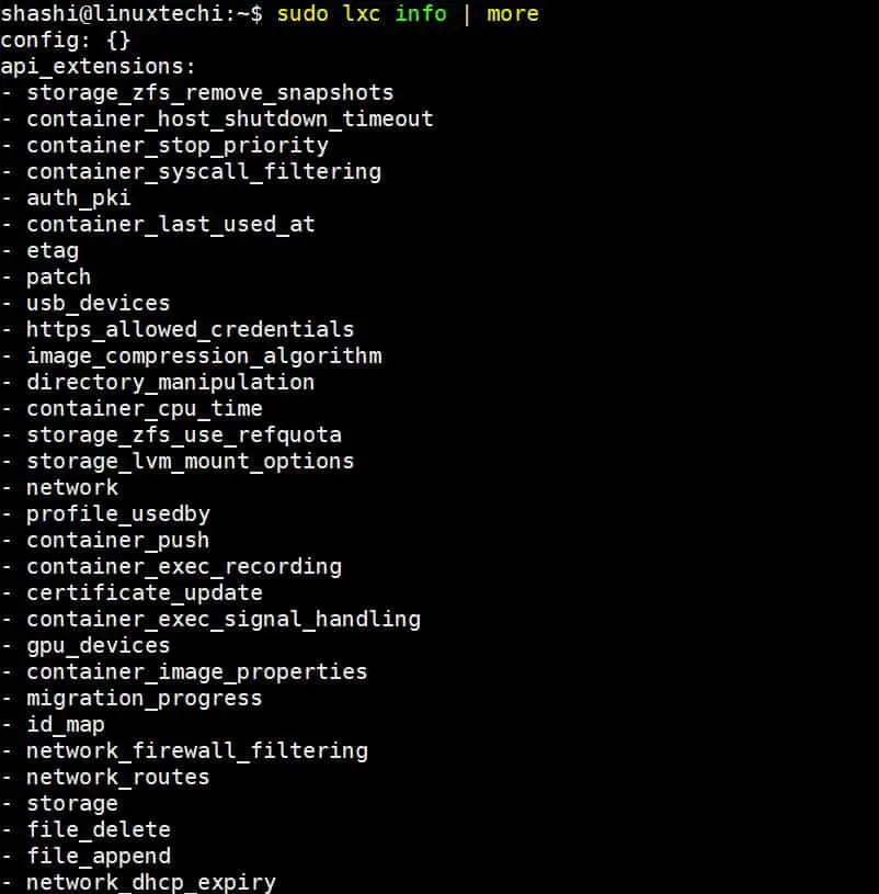 lxc-info-command