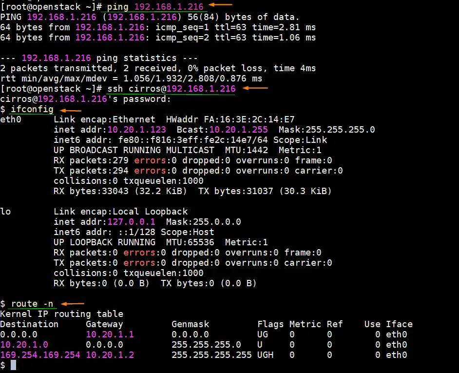 Access-VM-using-floating-ip-openstack