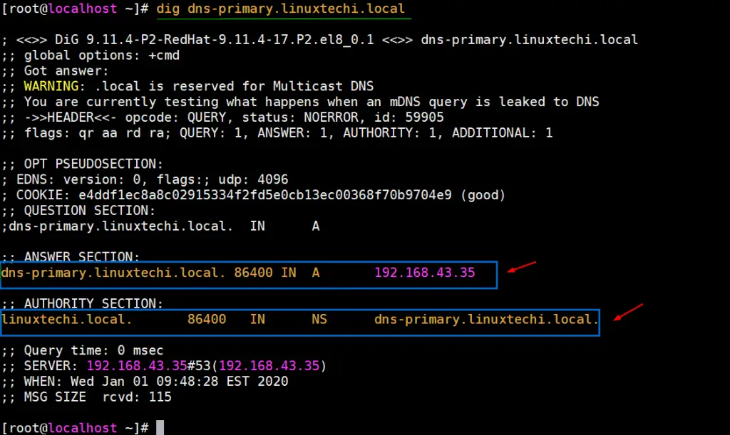 dig-command-output-centos8